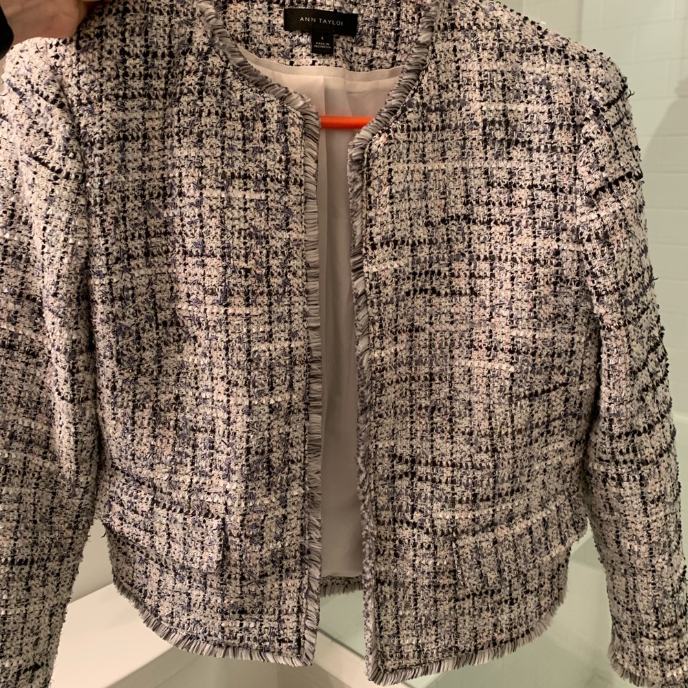 Ann Taylor tweed blazer